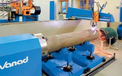 Přídavné zařízení Vanad RotCUT pro řezání trubek a profilů lze použít v kombinaci se strojem Vanad MIRON.